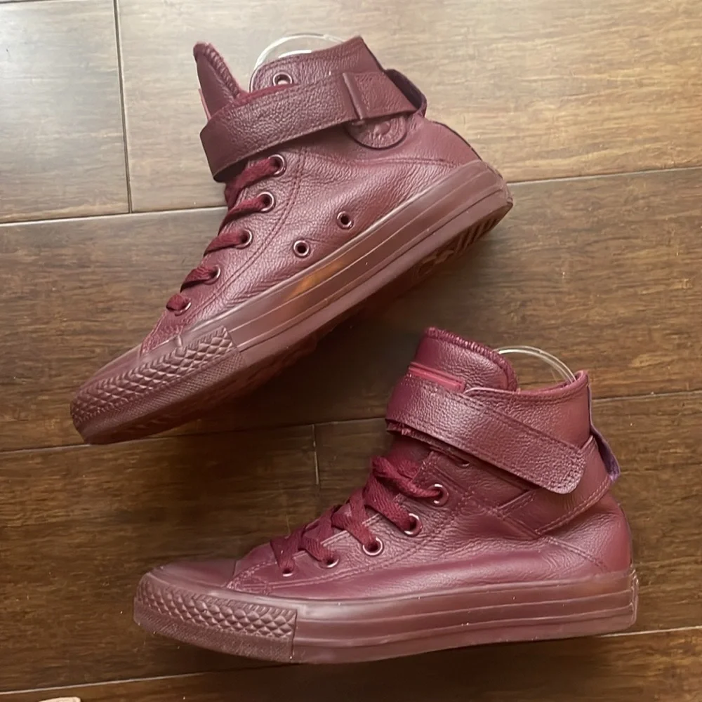 Converse Chuck Taylor All Star Brea High Deep Bordeaux Leather Women 6